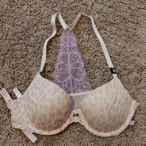 Victoria's secret racer backbfront close demi bra